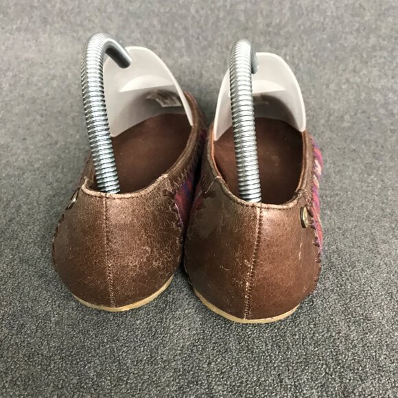 The Sak Frannie Ballet Flats Womens Sz 8 Boho Aztec Navajo Woven Leather Canvas - Picture 7 of 10